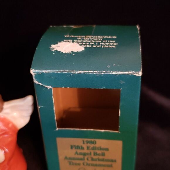 Pair of Vintage Goebel Angel Bell Ornaments 1980 - Picture 9 of 13